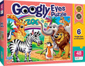 MasterPieces 48-Piece Zoo Animal Jigsaw Puzzle with Googly Eyes for Kids Ages 4+