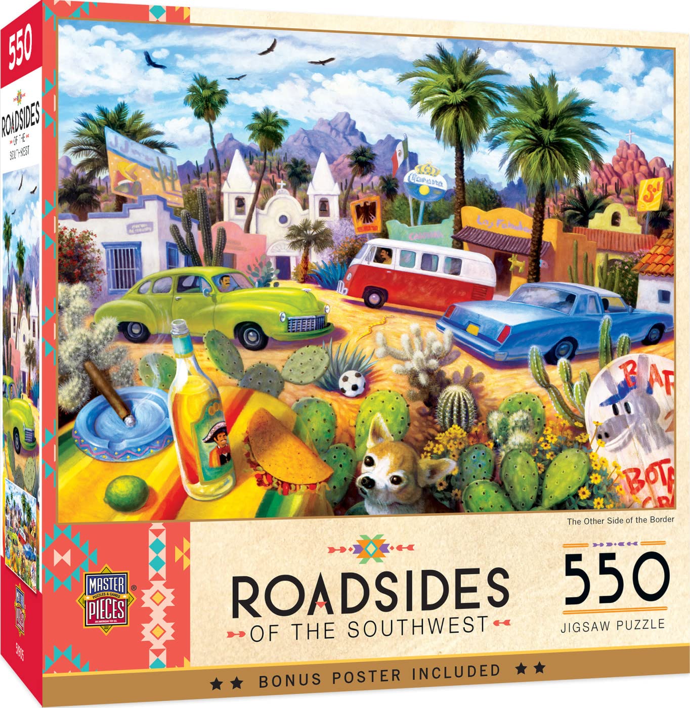 MasterPieces 550-Piece Jigsaw Puzzle 'The Other Side of The Border' – 18x24 Inch Art by Stephen Morath