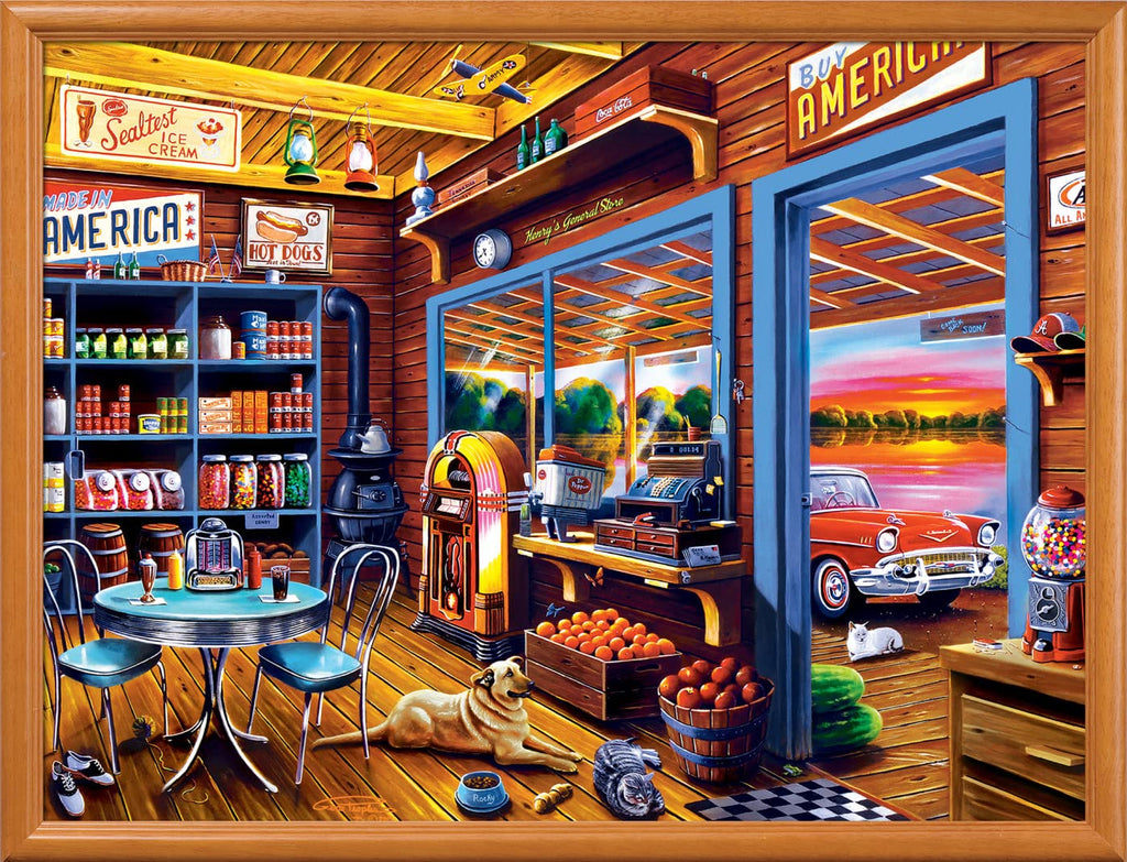 Masterpieces 750-Piece Jigsaw Puzzle - Henry's General Store - 18x24 Inch