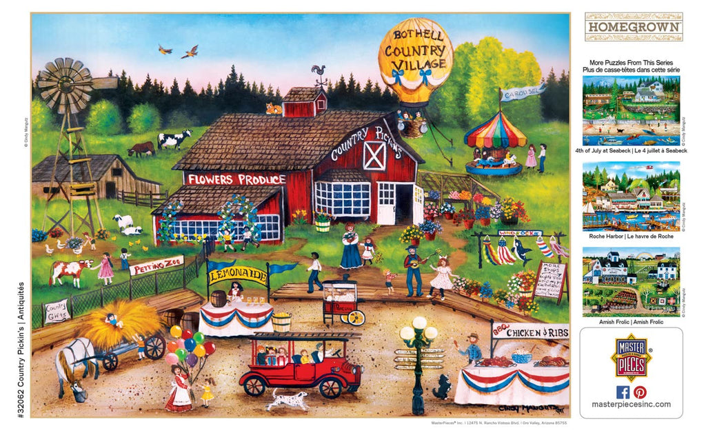 MasterPieces 750-Piece Jigsaw Puzzle: Country Pickens – 18x24 Inch, Matte Finish, Eco-Friendly