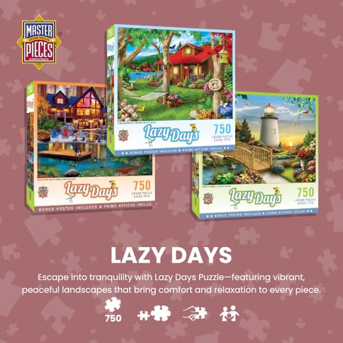 MasterPieces 750 Piece Jigsaw Puzzle for Adults & Family – A Farm's Alive (18"x24")