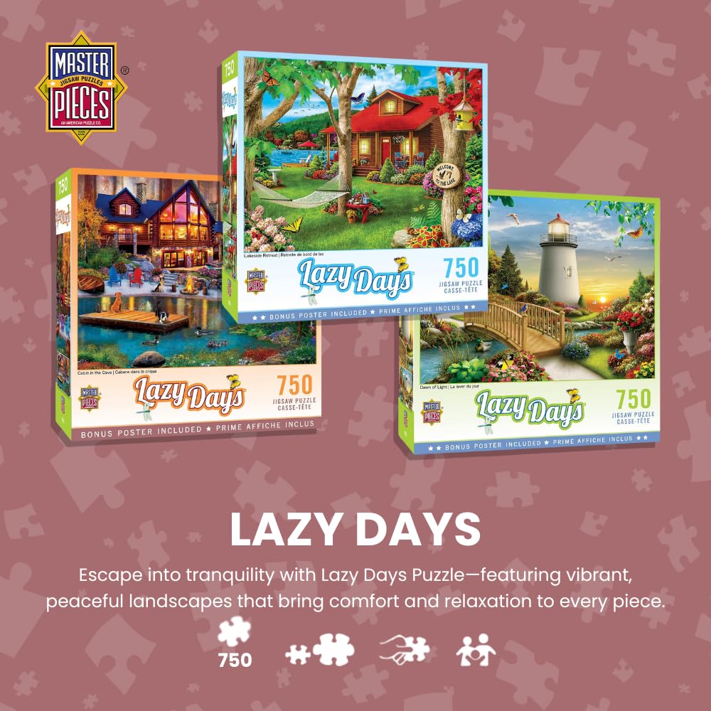 MasterPieces 750 Piece Jigsaw Puzzle for Adults & Family – A Farm's Alive (18"x24")