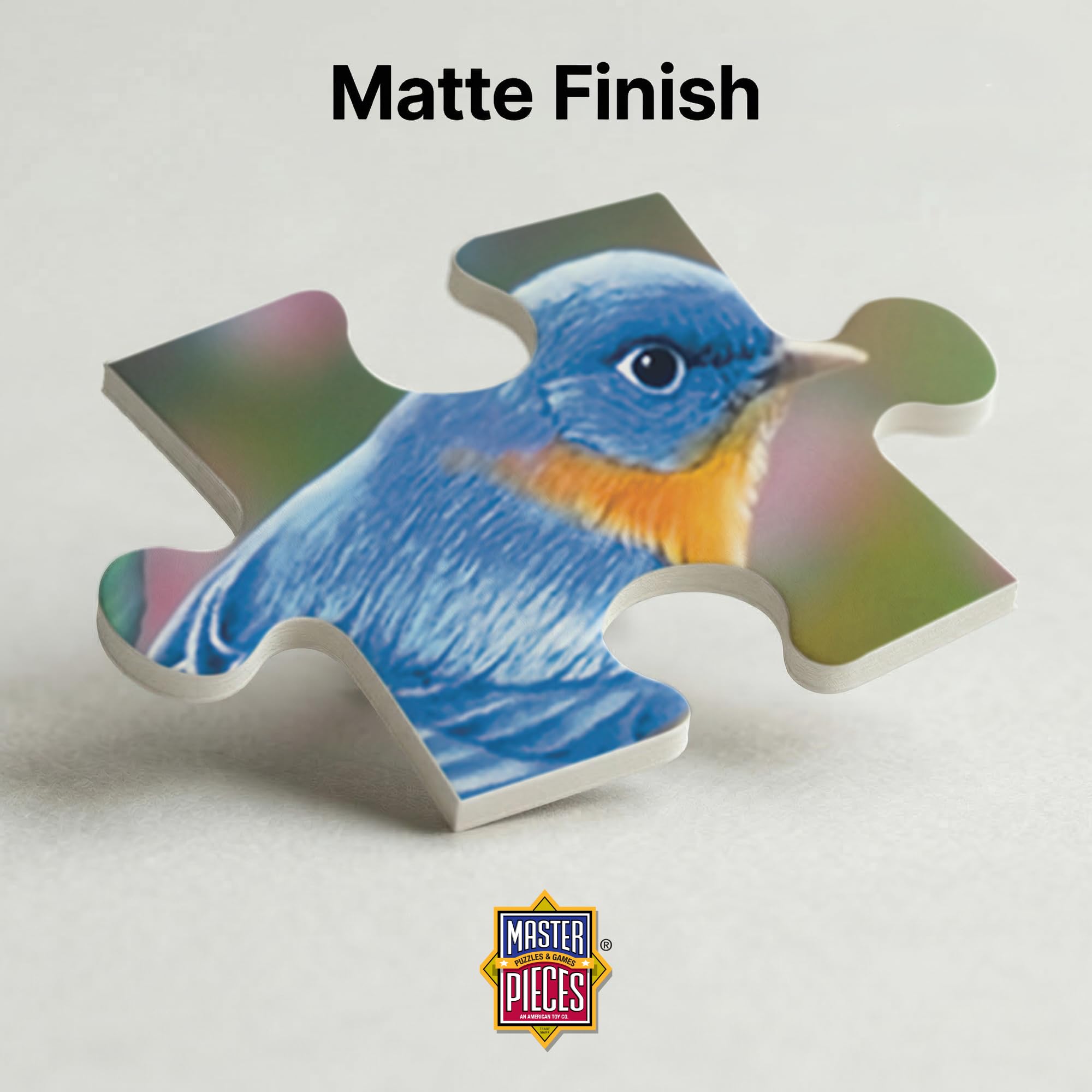 MasterPieces Audubon Songbird Collage 300-Piece EZGrip Puzzle – Matte Finish, Recycled Materials