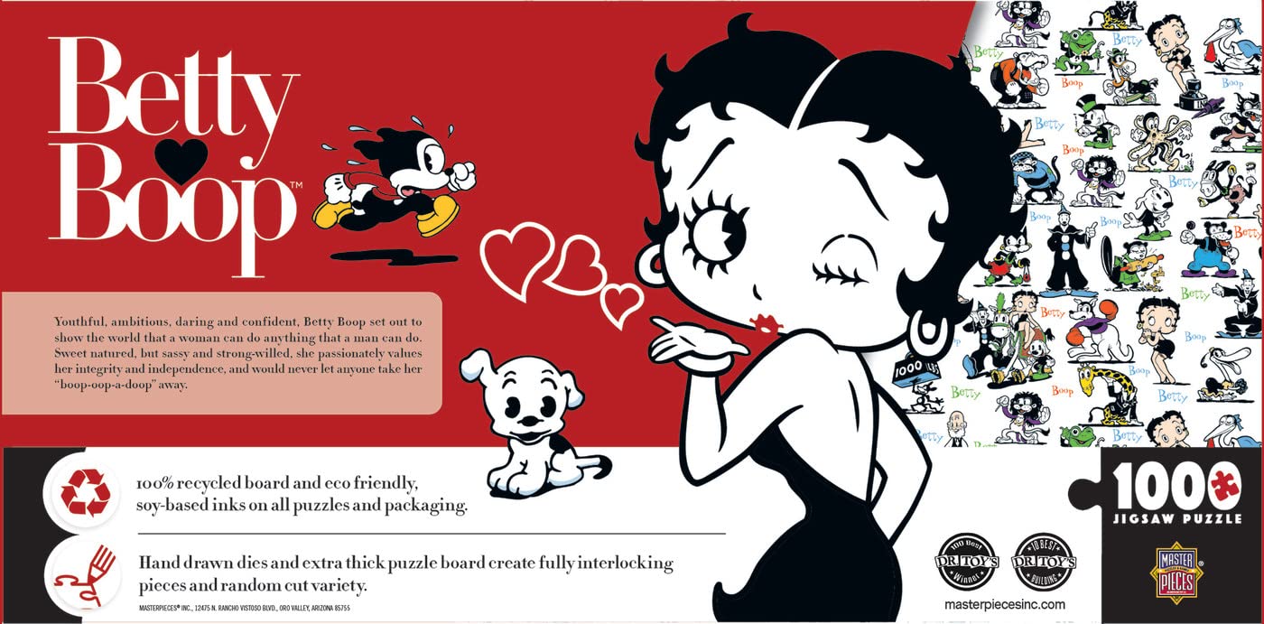 MasterPieces Betty Boop Panoramic 1000 Piece Jigsaw Puzzle – 13"x39" Matte Finish