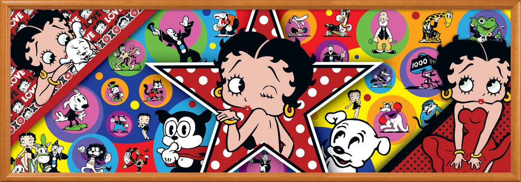 MasterPieces Betty Boop Panoramic 1000 Piece Jigsaw Puzzle – 13"x39" Matte Finish