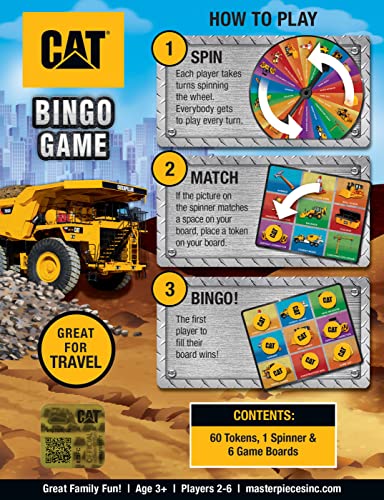 MasterPieces Caterpillar Bingo Game – Fun Family Board Game for Kids Ages 3+