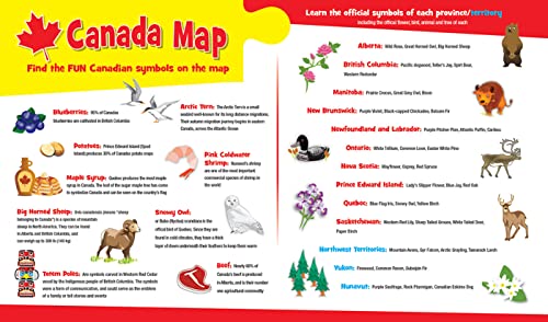 MasterPieces Explorers 60-Piece Canada Map Jigsaw Puzzle – Eco-Friendly & Durable