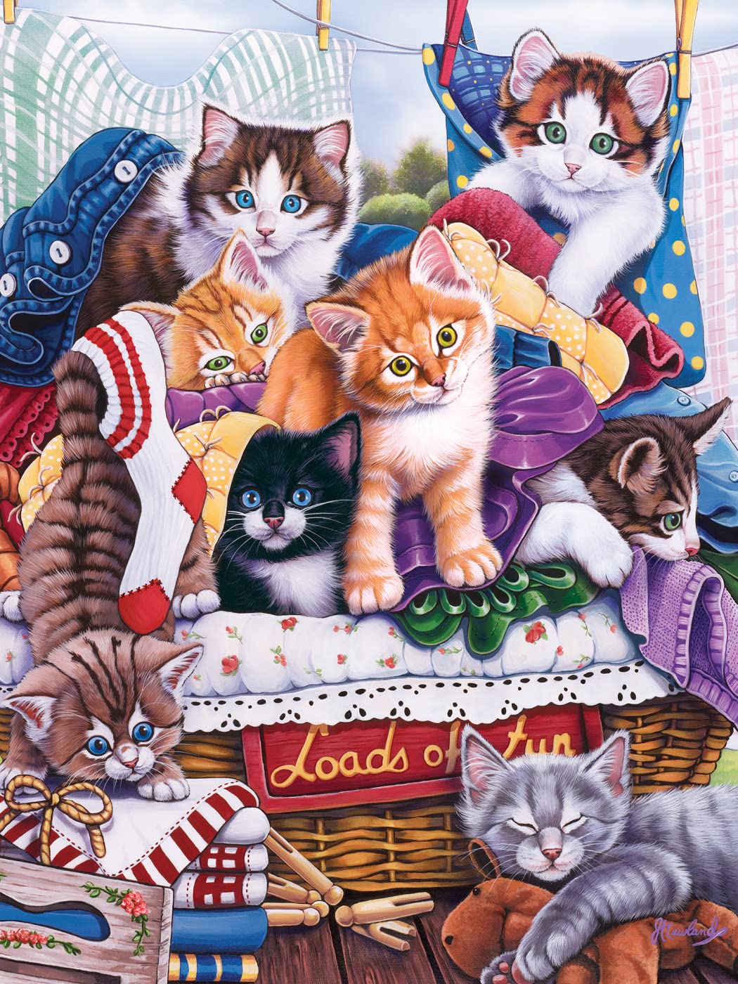 MasterPieces EZ Grip 300-Piece Jigsaw Puzzle – Large Thick Pieces for Easy Handling, 18x24 Inches
