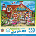 MasterPieces Greetings from New England 550 Piece Jigsaw Puzzle – 18x24 Inch, Recycled Materials