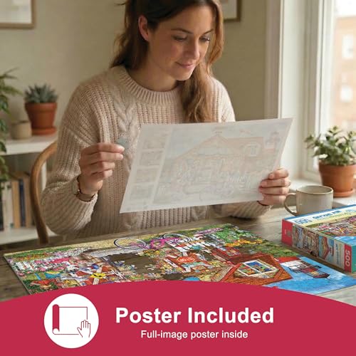MasterPieces Greetings from New England 550 Piece Jigsaw Puzzle – 18x24 Inch, Recycled Materials