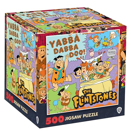 MasterPieces Hanna-Barbera Flintstones 500-Piece Jigsaw Puzzle - Officially Licensed