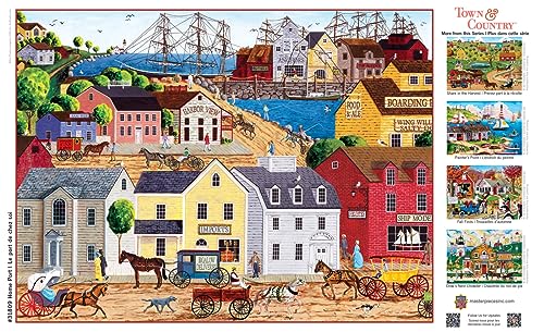 MasterPieces Home Port 300-Piece EZ Grip Jigsaw Puzzle – 18x24, Easy-Grip Pieces