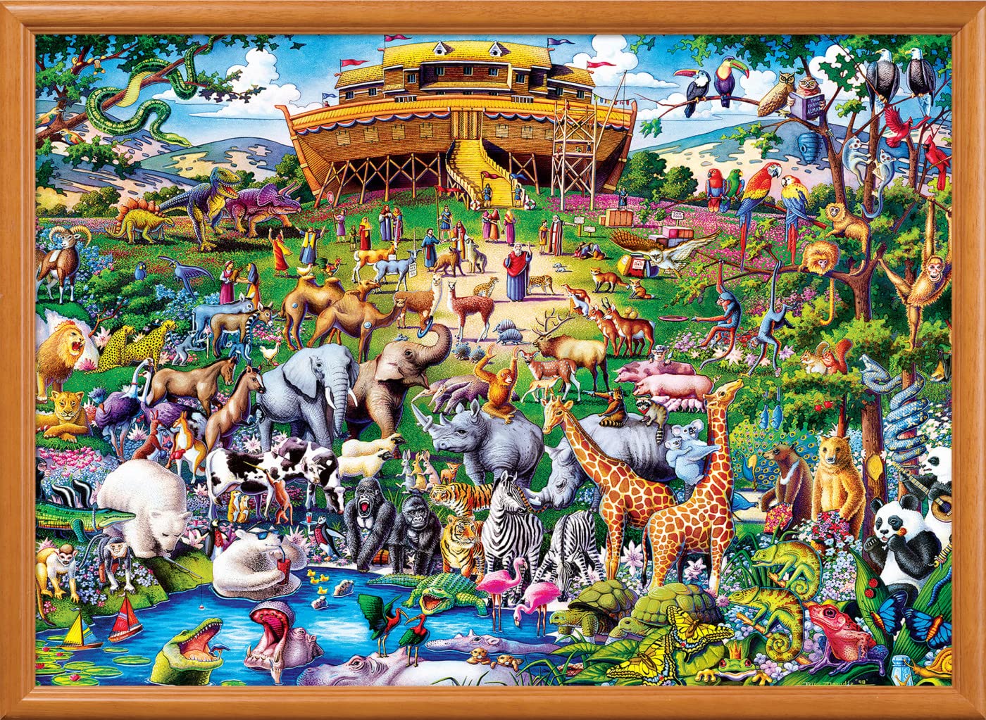 MasterPieces Noah's Ark 1000-Piece Jigsaw Puzzle – 19.25 x 26.75 Inches, Random-Cut Recycled Board