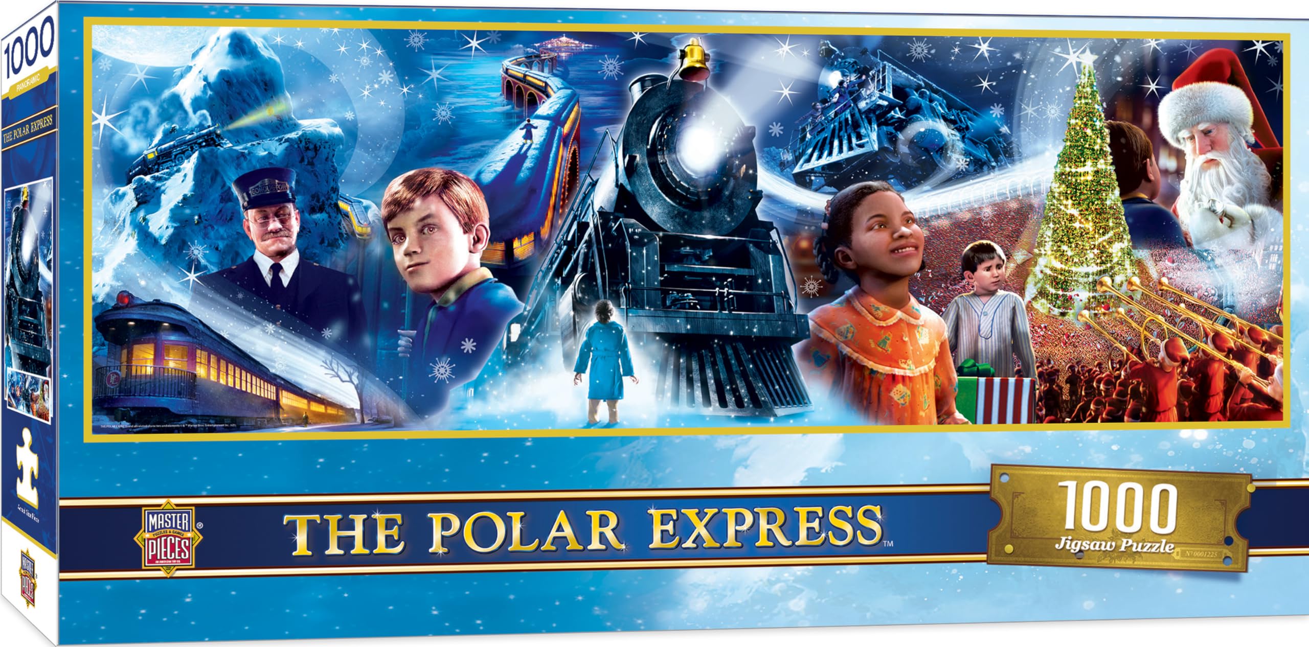 MasterPieces Polar Express 1000 Piece Panoramic Jigsaw Puzzle | Random Cut, Matte Finish
