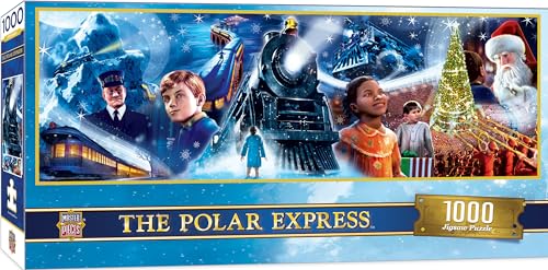 MasterPieces Polar Express 1000 Piece Panoramic Jigsaw Puzzle | Random Cut, Matte Finish