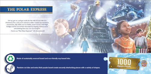 MasterPieces Polar Express 1000 Piece Panoramic Jigsaw Puzzle | Random Cut, Matte Finish