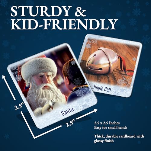 MasterPieces Polar Express Matching Game – 18 Pairs of Memory Cards for Kids Ages 3+