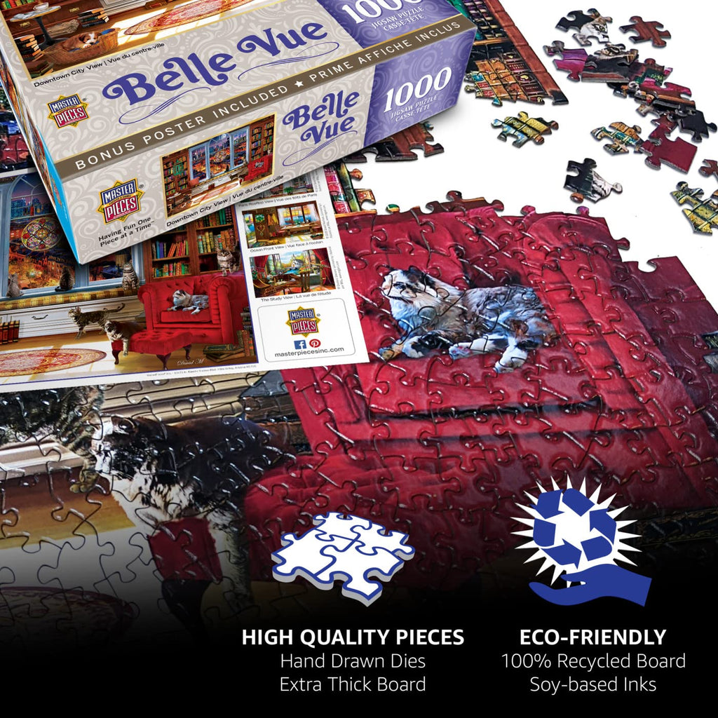 MasterPieces Rainbow World 60-Piece Glow-in-the-Dark Jigsaw Puzzle - 14x19 Inch - Screen-Free Activity for Kids