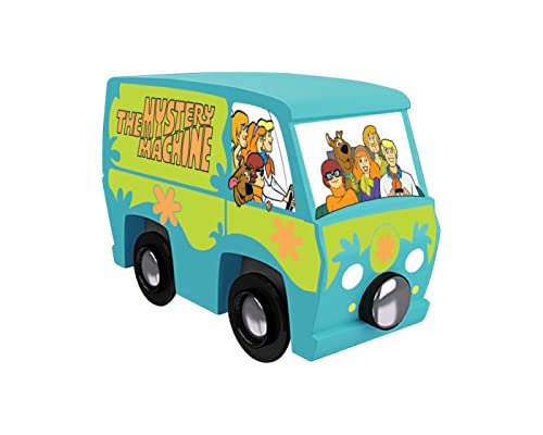 MasterPieces Scooby Doo Mystery Machine Wooden Train Engine - Magnetic, Officially Licensed Toddler Toy