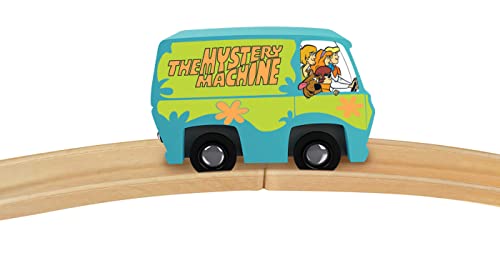 MasterPieces Scooby Doo Mystery Machine Wooden Train Engine - Magnetic, Officially Licensed Toddler Toy
