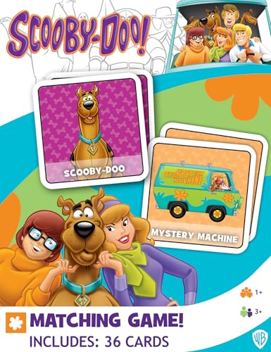 Masterpieces Scooby-Doo Picture Matching Card Game - Officially Licensed Memory Game for Kids Ages 3+