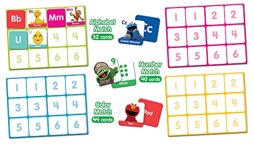 MasterPieces Sesame Street Matching Game – 3 Ways to Play for Ages 3+
