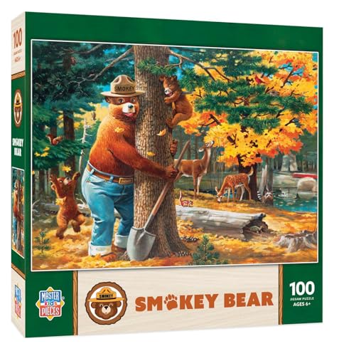 MasterPieces Smokey Bear 100-Piece Jigsaw Puzzle for Kids - 14x19 Inches