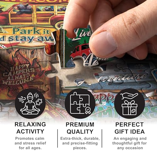 MasterPieces The Lake 550-Piece Jigsaw Puzzle – 18x24 Inch, Recycled Materials, Poster Included