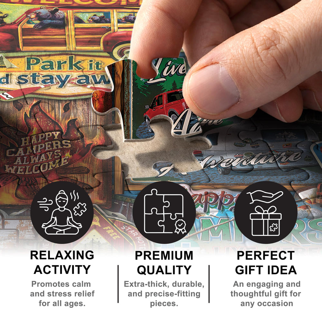 MasterPieces The Lake 550-Piece Jigsaw Puzzle – 18x24 Inch, Recycled Materials, Poster Included