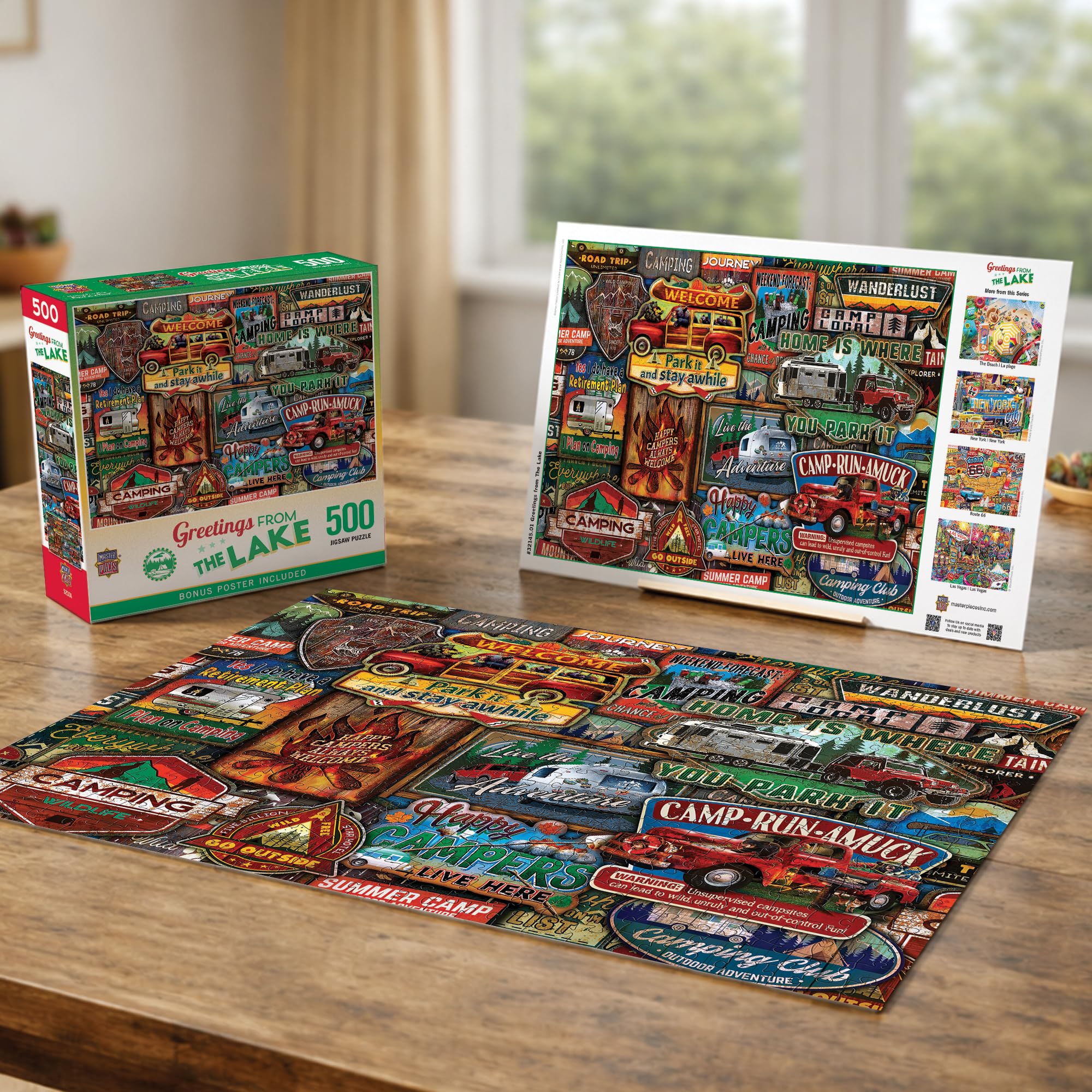 MasterPieces The Lake 550-Piece Jigsaw Puzzle – 18x24 Inch, Recycled Materials, Poster Included
