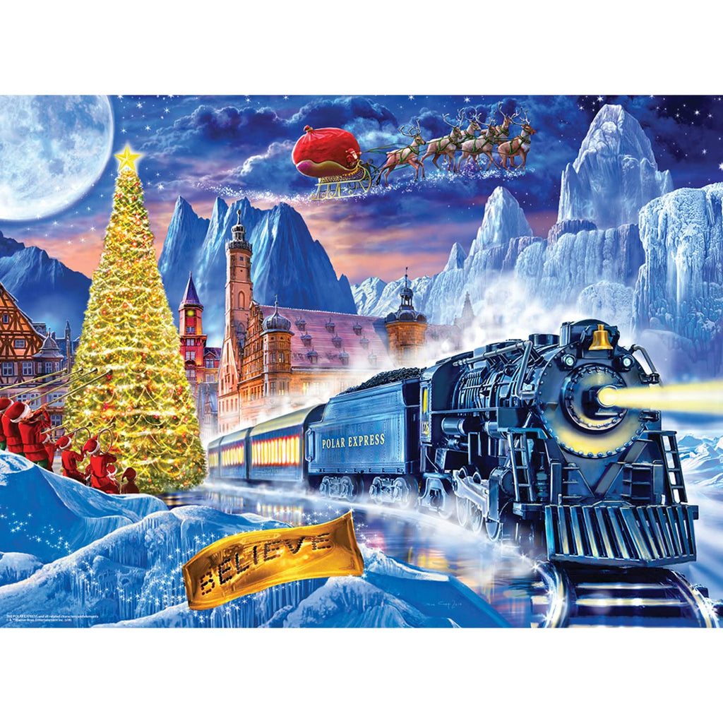 MasterPieces The Polar Express 100-Piece Jigsaw Puzzle – 14x19 Inch Christmas Puzzle for Kids