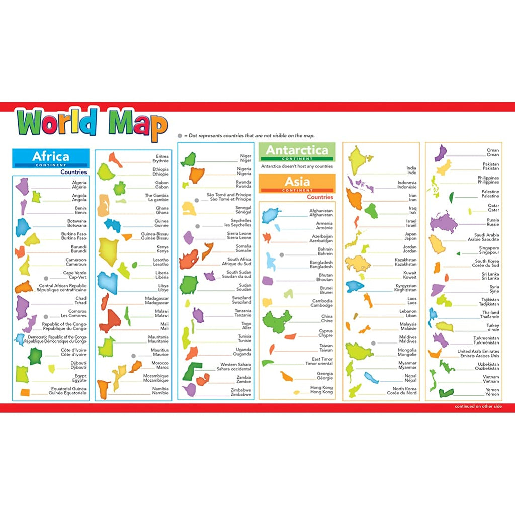 MasterPieces World Map Puzzle for Kids – 60 Pieces, 16.5x12.75 Inches