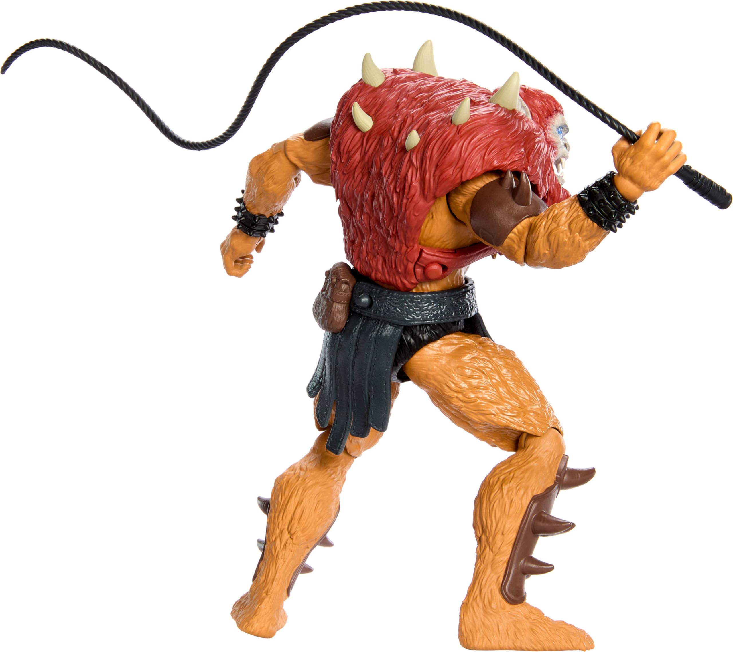 Masters of the Universe 2026 Movie Beast Man Action Figure – 5.5-Inch with 14 Joints and Whip