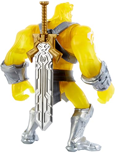 Masters of the Universe He-Man Powers of Grayskull Action Figure with Spring-Loaded Attack and Sword - 5.5 Inches