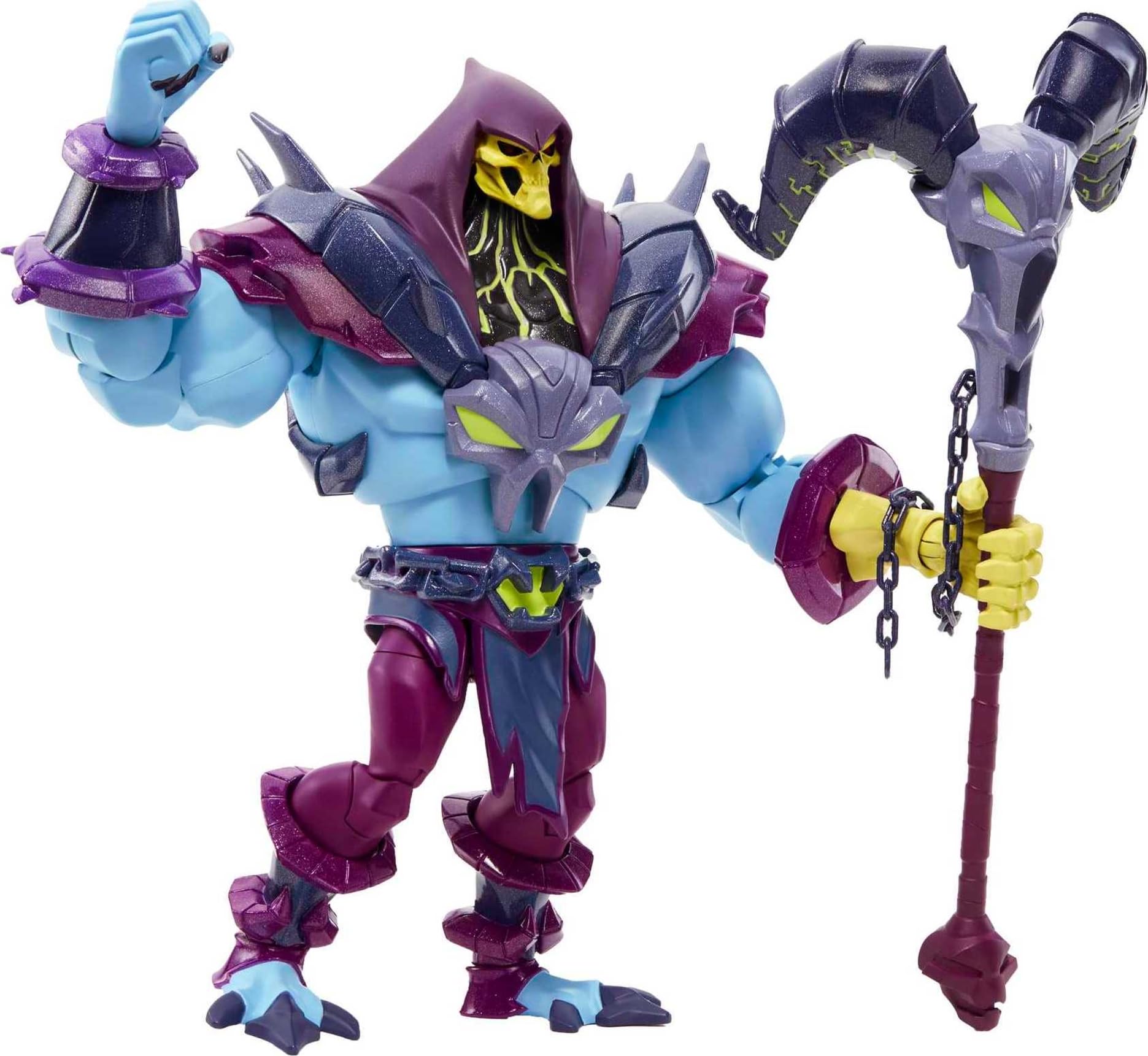 Masters of the Universe Masterverse Skeletor Action Figure - 7-Inch, 30 Articulation Points, with Havoc Staff and Swappable Hands