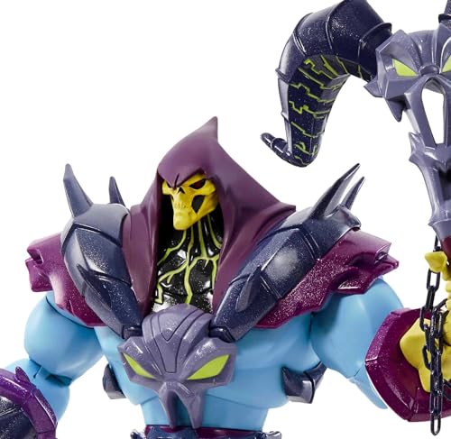 Masters of the Universe Masterverse Skeletor Action Figure - 7-Inch, 30 Articulation Points, with Havoc Staff and Swappable Hands