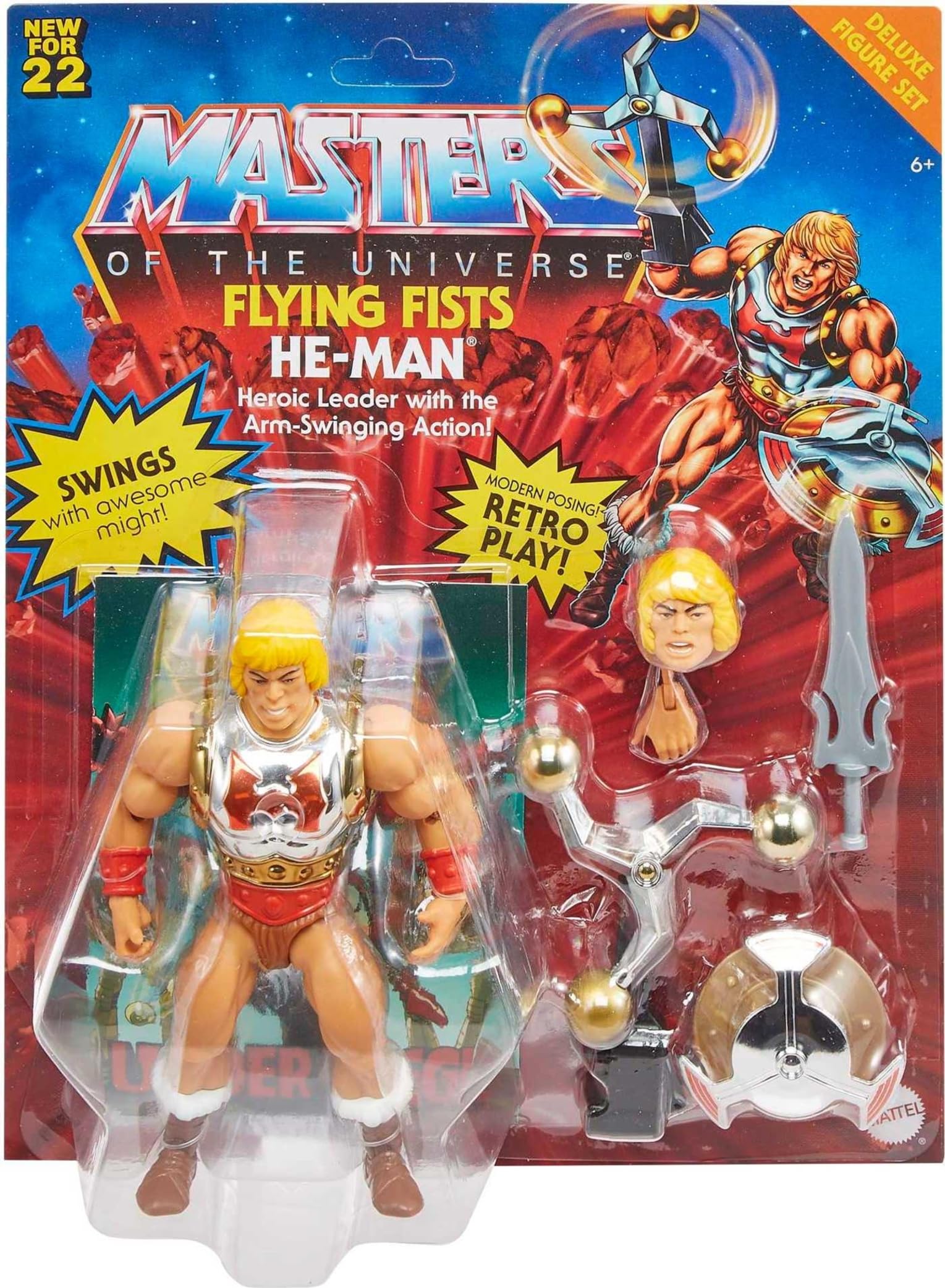 Masters of the Universe Origins Deluxe Action Figures – 5.5-Inch Battle Figures with 16 Points of Articulation, Accessories, and Mini Comic Book