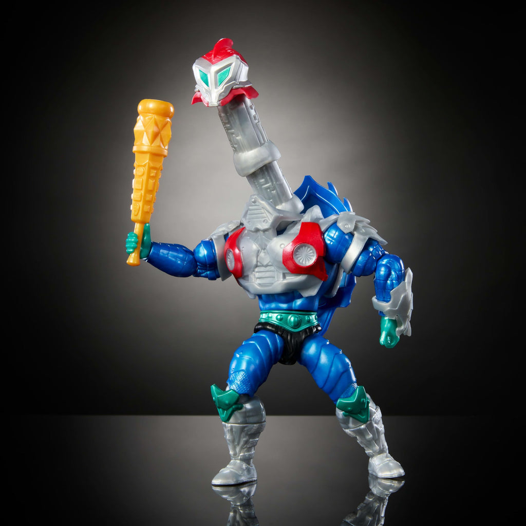 Masters of the Universe Origins Turtles of Grayskull Mekaneck Action Figure – Reptile Wars Crossover Toy with 16 Joints