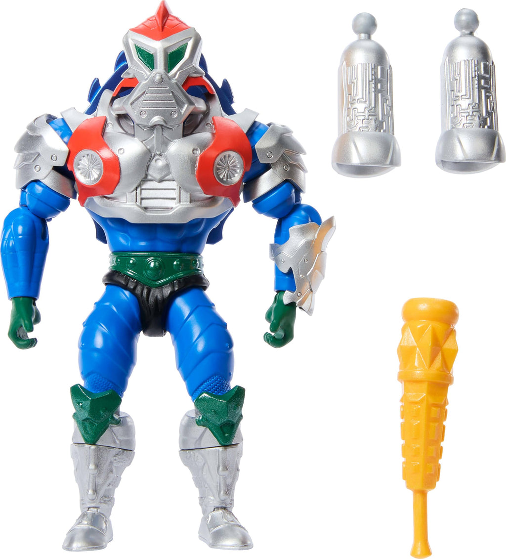 Masters of the Universe Origins Turtles of Grayskull Mekaneck Action Figure – Reptile Wars Crossover Toy with 16 Joints
