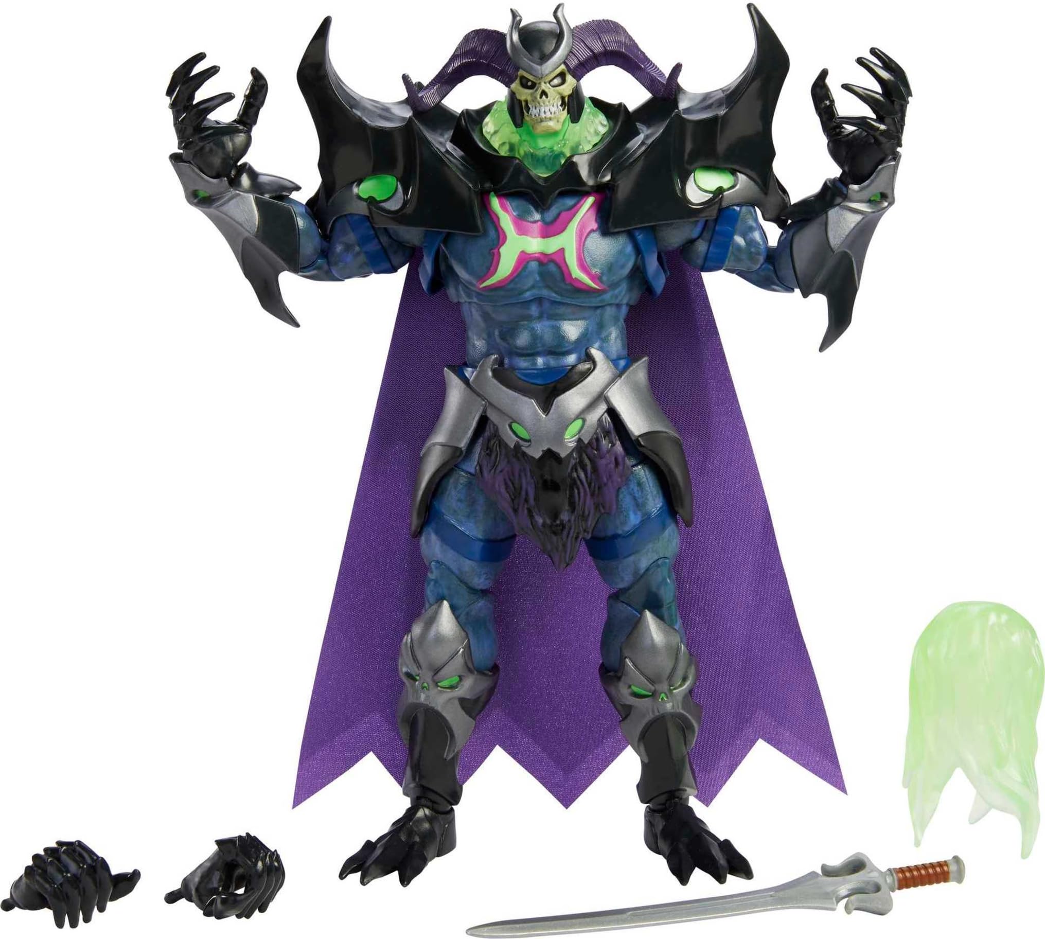 Masters of the Universe Revelation Skelegod 9-Inch Action Figure with 30 Joints and Accessories