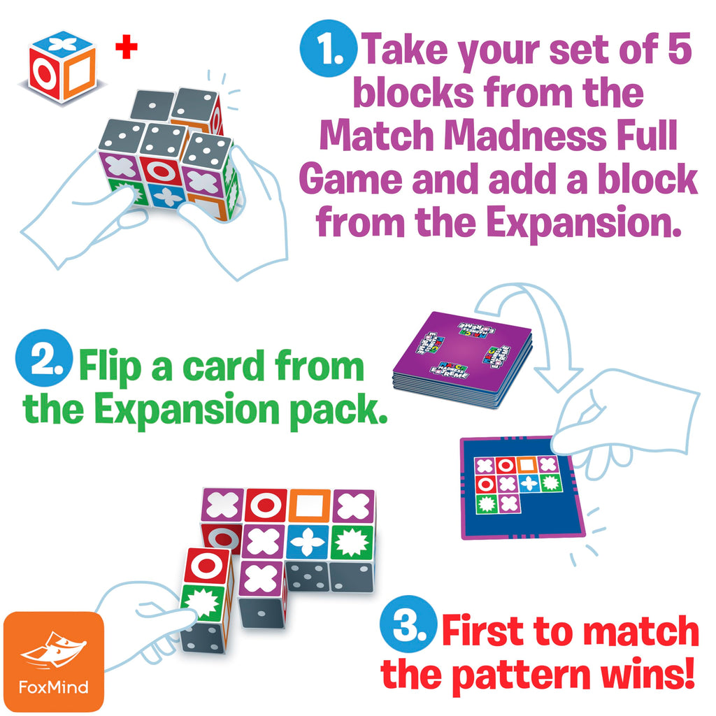Match Madness Extreme Expansion - 60 New Cards & Sixth Cube Block