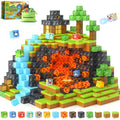 Matchtiles Magnetic Dinosaur Building Set with 5 UV-Reactive Tiles for Ages 3+