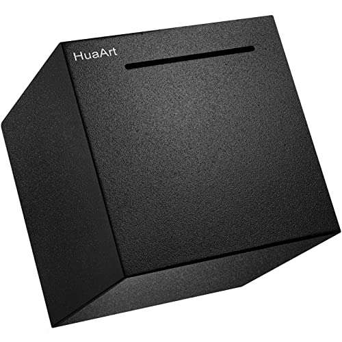 Matte Black Stainless Steel Piggy Bank for Adults – 4.72 Inch, Destroy-to-Open