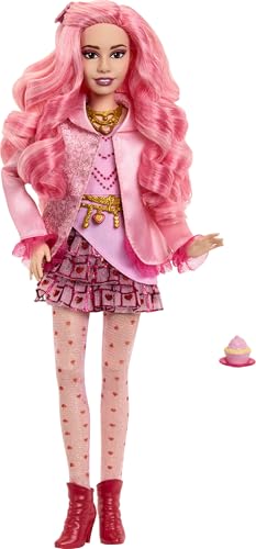 Mattel Disney Descendants: The Rise of Red Bridget Doll - Young Queen of Hearts with Movie Outfit & Cupcake Accessory