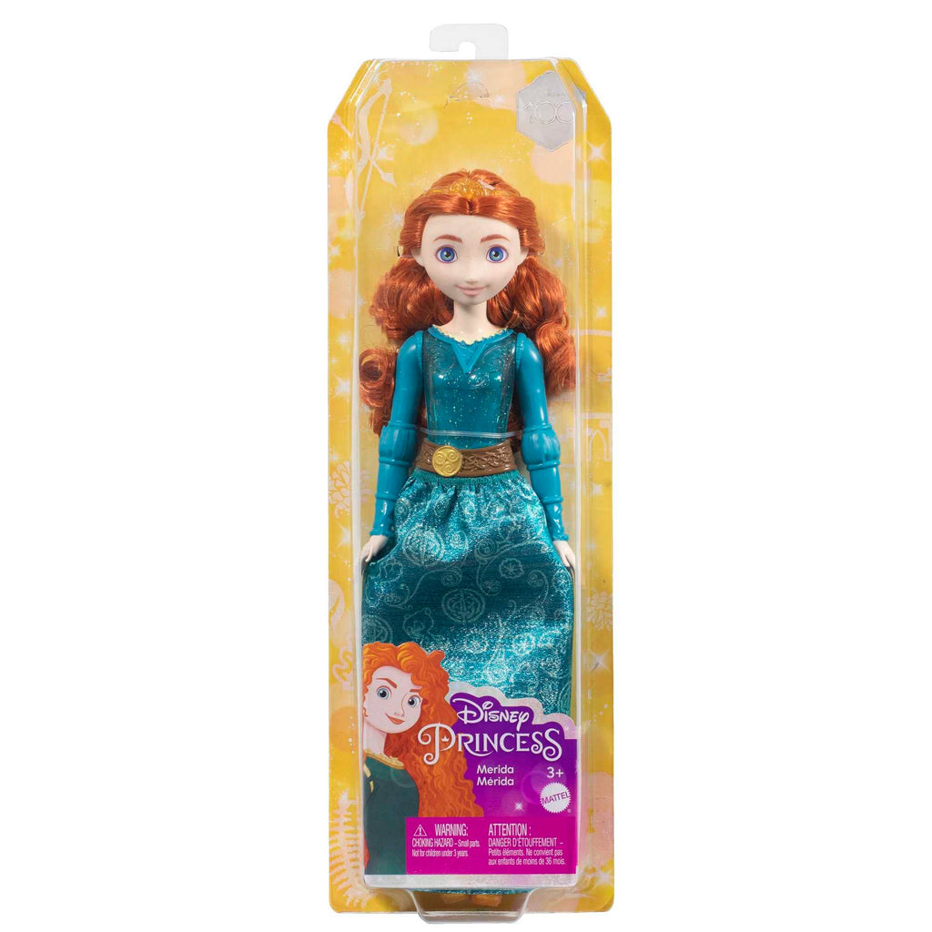 Mattel Disney Princess Merida Doll - Posable Fashion Doll with Sparkling Outfit and Long Hair, Inspired by Brave