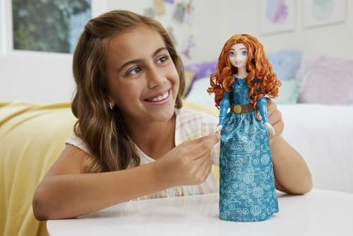 Mattel Disney Princess Merida Doll - Posable Fashion Doll with Sparkling Outfit and Long Hair, Inspired by Brave