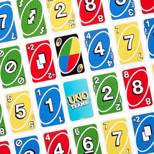 Mattel Games UNO Teams Card Game – Amazon Exclusive Edition for Team Play with Special Rules