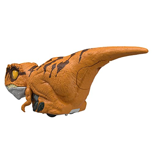 Mattel Jurassic World Dominion Uncaged Rowdy Roars Atrociraptor Interactive Dinosaur Toy with Clicker Control