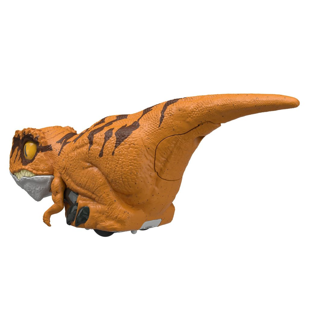 Mattel Jurassic World Dominion Uncaged Rowdy Roars Atrociraptor Interactive Dinosaur Toy with Clicker Control