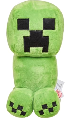 Mattel Minecraft Basic Plush Character – 8-Inch Soft Doll with Pixelated Details, Collectible Toy for Kids Ages 3+